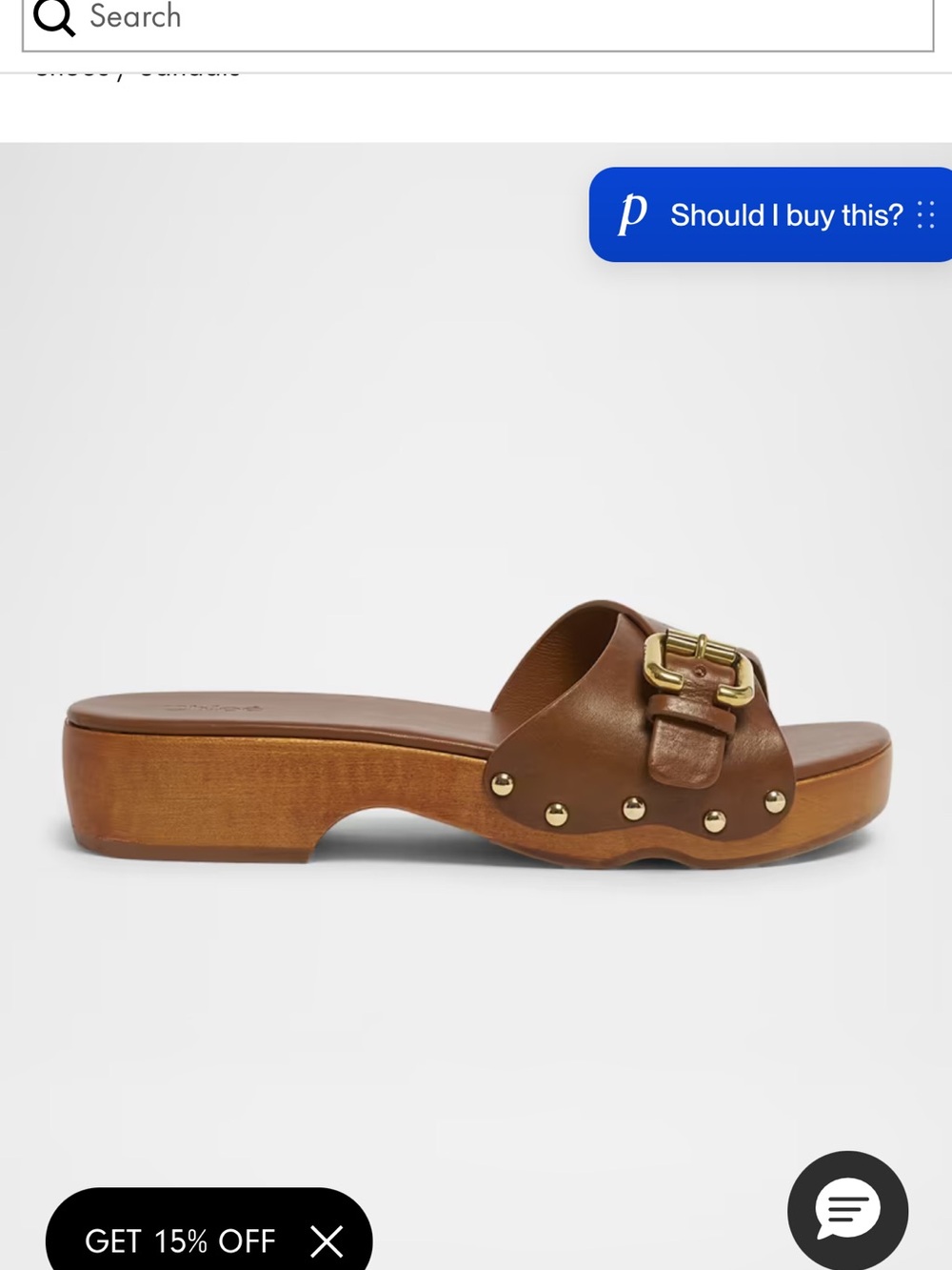 Chloe Jeanette clog slide sandal